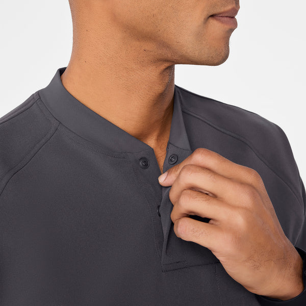 Men's Charcoal Stratton Henley - Scrub Top
