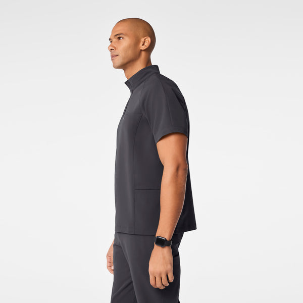 Men's Charcoal Timmons - Mock-Neck Scrub Top
