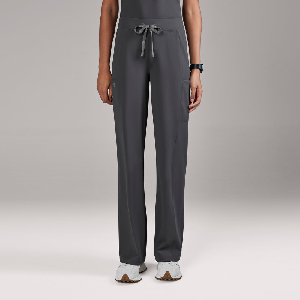 women's Charcoal Valle FORMx Straight Leg - Scrub Pant
