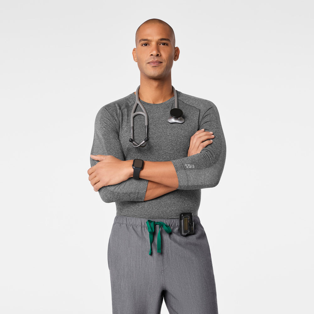 men's Graphite Makato Seamless ¾ Sleeve - Underscrub