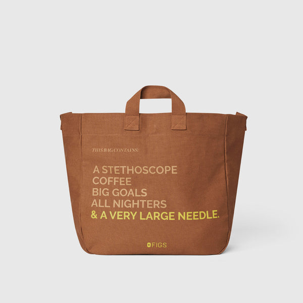 Mocha A Very Large Needle Tote