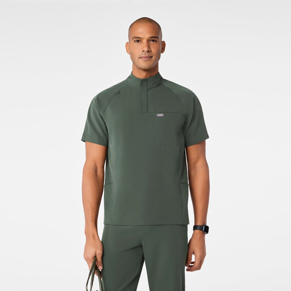 men's Moss Timmons - Mock Neck ¼ Zip Scrub Top