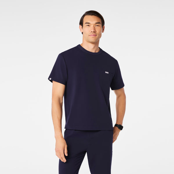Men's Navy Easton - Crewneck Scrub Top