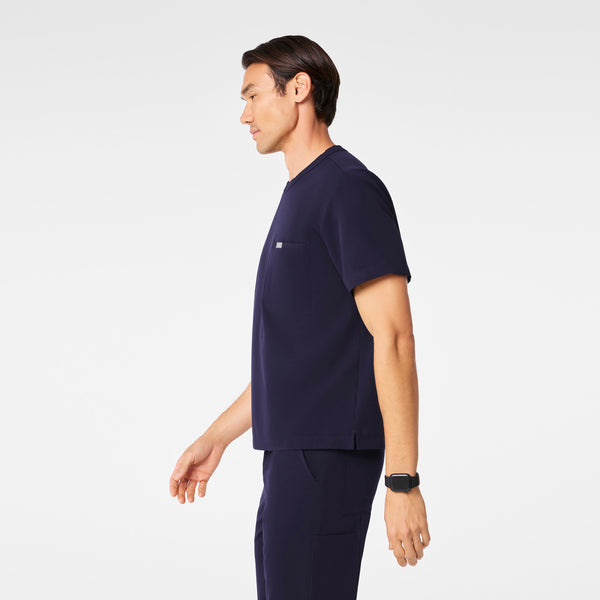Men's Navy Easton - Crewneck Scrub Top