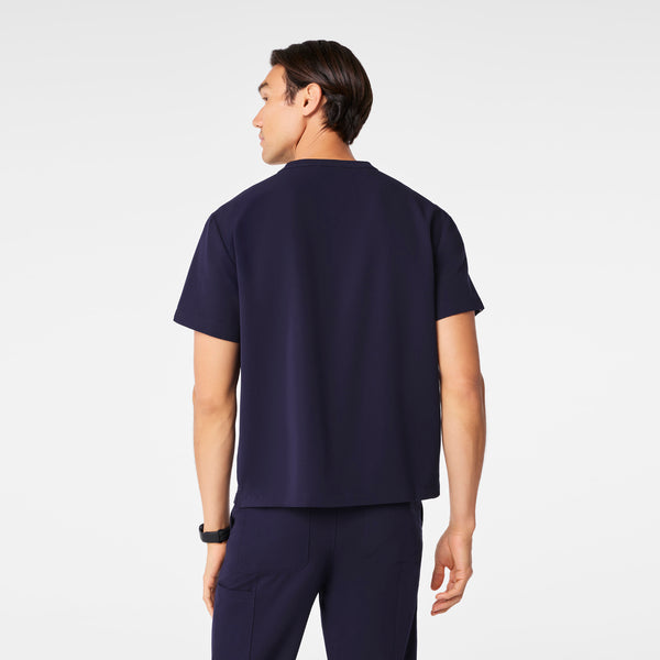 Men's Navy Easton - Crewneck Scrub Top