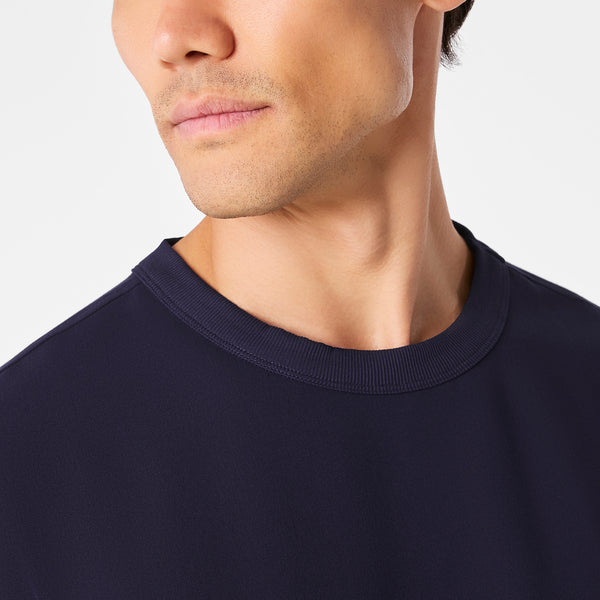 Men's Navy Easton - Crewneck Scrub Top