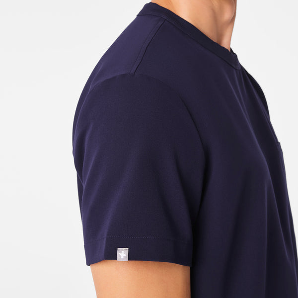 Men's Navy Easton - Crewneck Scrub Top