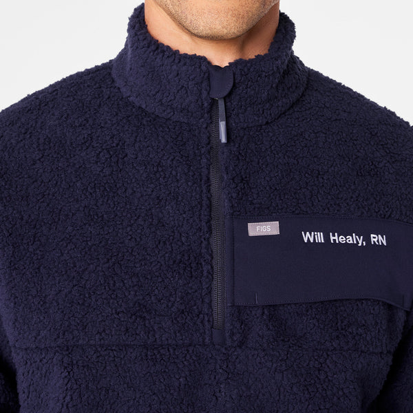 men's Navy On-Shift High Pile - Fleece Pullover Jacket™