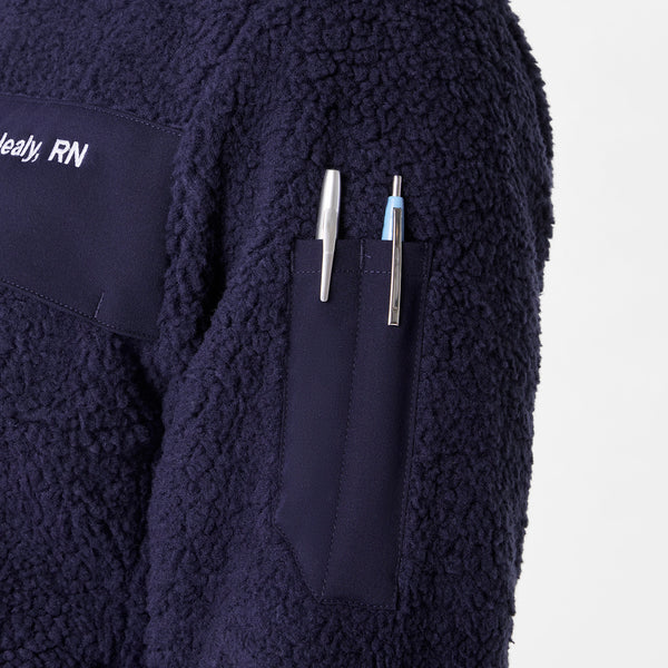 men's Navy On-Shift High Pile - Fleece Pullover Jacket™