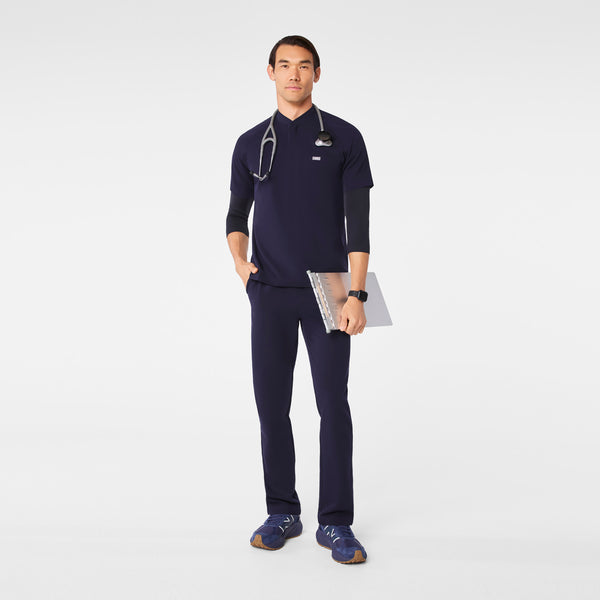 Men's Navy Makato Seamless ¾ Sleeve - Underscrub