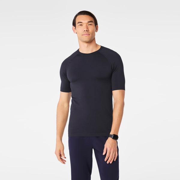Men's Navy Makato Seamless - Short-Sleeve Underscrub
