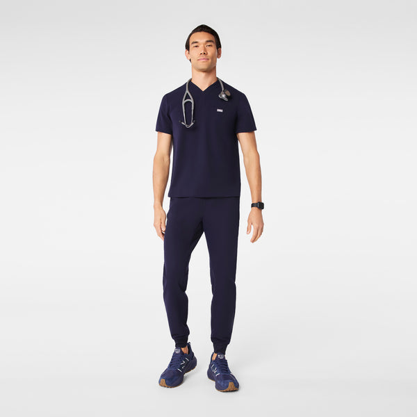 Men's Navy Surrey - V-Neck Scrub Top