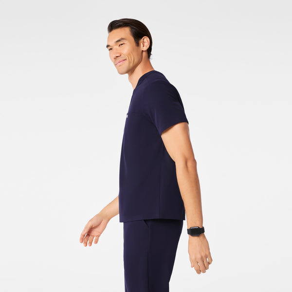 Men's Navy Surrey - V-Neck Scrub Top