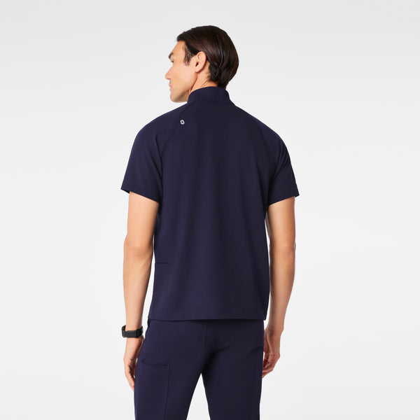 Men's Navy Timmons - Mock-Neck Scrub Top