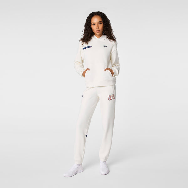Women's Off White FIGS x Team USA Off-Shift - Hoodie Sweatshirt™