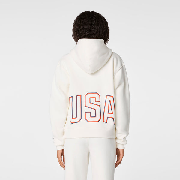 Women's Off White FIGS x Team USA Off-Shift - Hoodie Sweatshirt™