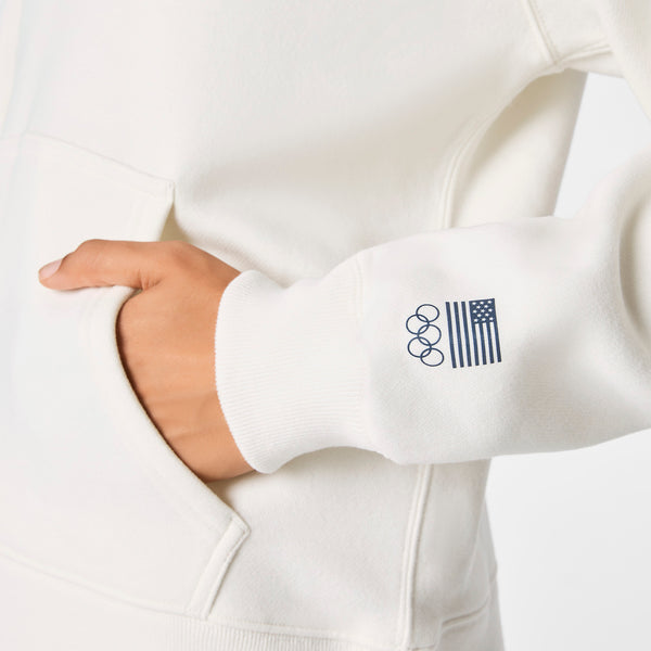 Women's Off White FIGS x Team USA Off-Shift - Hoodie Sweatshirt™