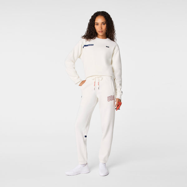 Women's Off White FIGS x Team USA Jogger Sweatpants
