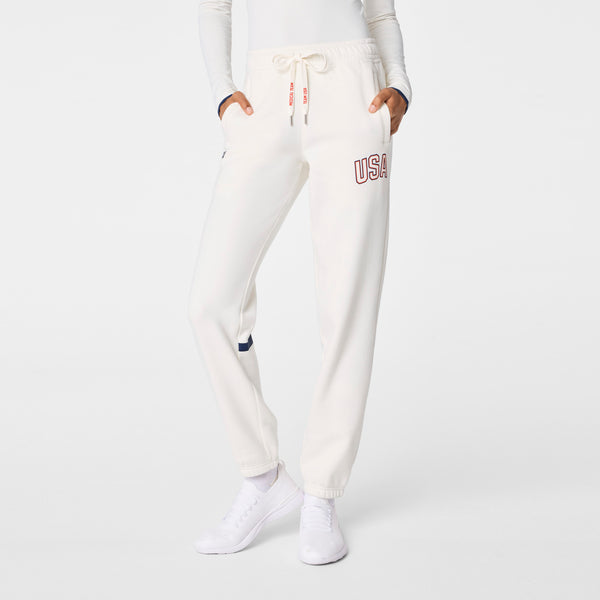 Women's Off White FIGS x Team USA Jogger Sweatpants