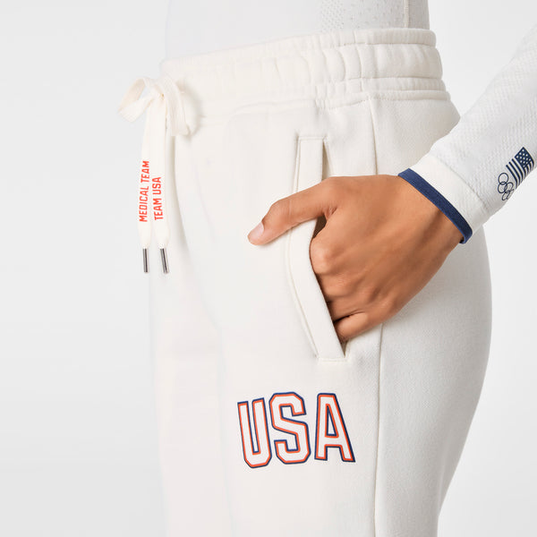 Women's Off White FIGS x Team USA Jogger Sweatpants