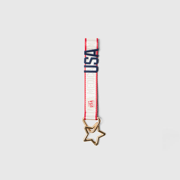 Unisex Off White FIGS x Team USA Star Keychain