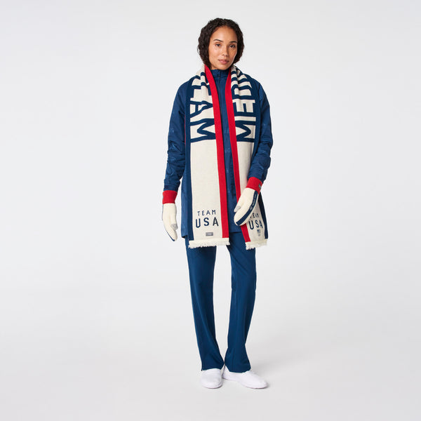 Unisex Off White FIGS x Team USA Knit Scarf