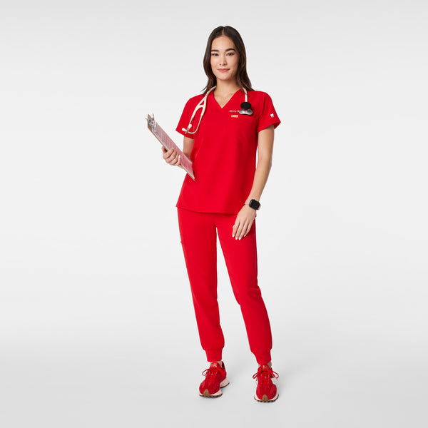 Women's Lunar New Year Pop Red Catarina -  Scrub Top™
