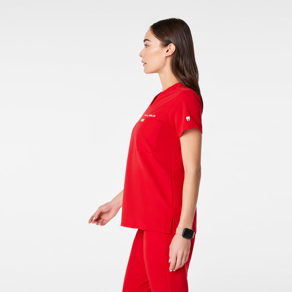Women's Lunar New Year Pop Red Catarina -  Scrub Top™