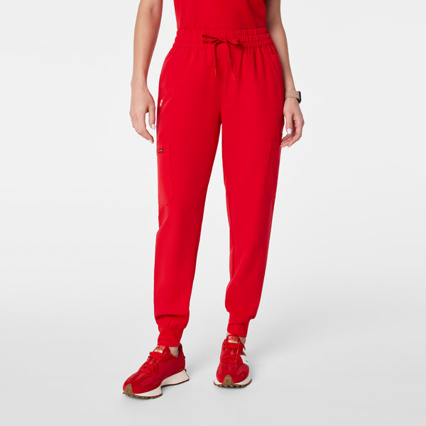 Women's Lunar New Year Pop Red Uman High-Rise - Jogger Scrub Pant