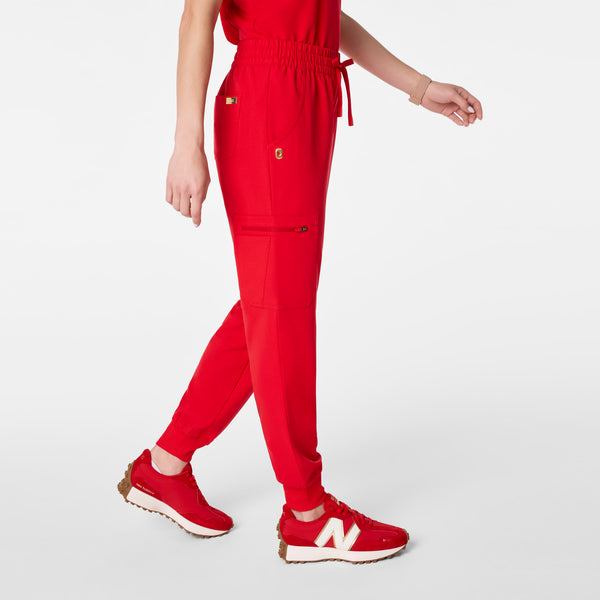 Women's Lunar New Year Pop Red Uman High-Rise - Jogger Scrub Pant