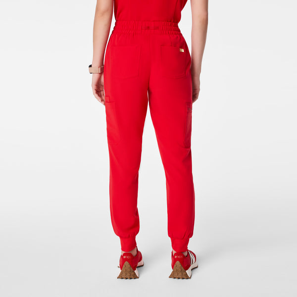 Women's Lunar New Year Pop Red Uman High-Rise - Jogger Scrub Pant