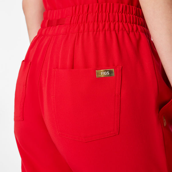 Women's Lunar New Year Pop Red Uman High-Rise - Jogger Scrub Pant