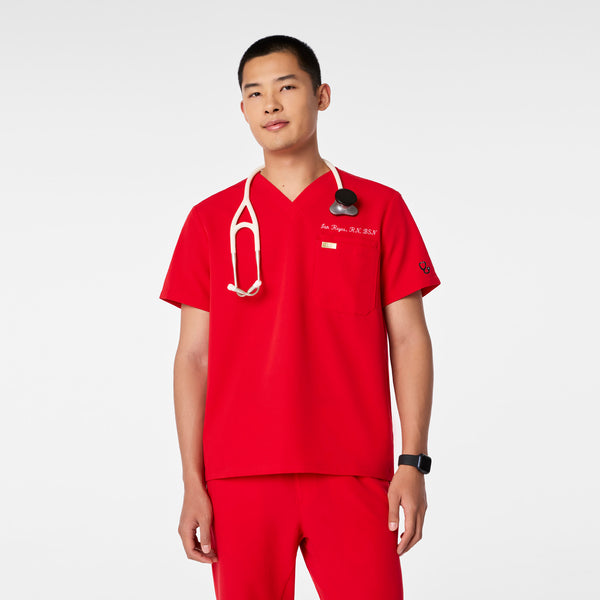 Men's Lunar New Year Pop Red Leon -  Scrub Top™