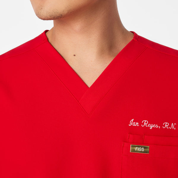 Men's Lunar New Year Pop Red Leon -  Scrub Top™