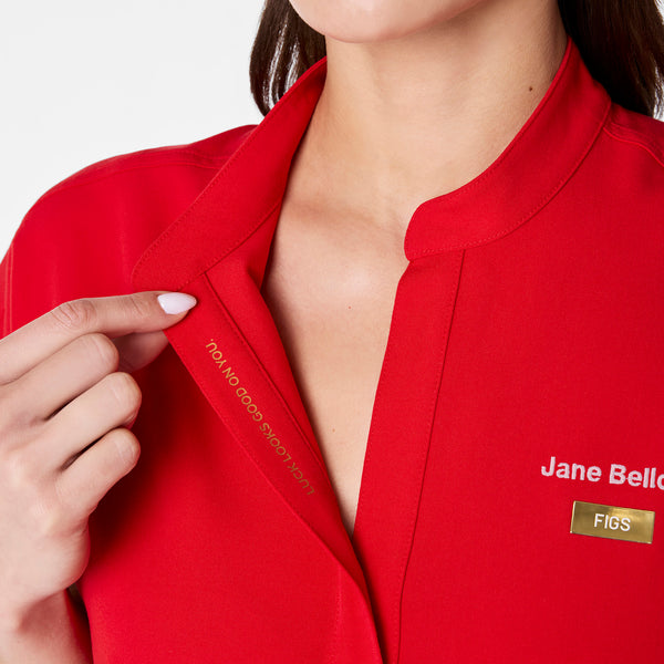 Women's Lunar New Year Pop Red Rafaela - Oversized Scrub Top™