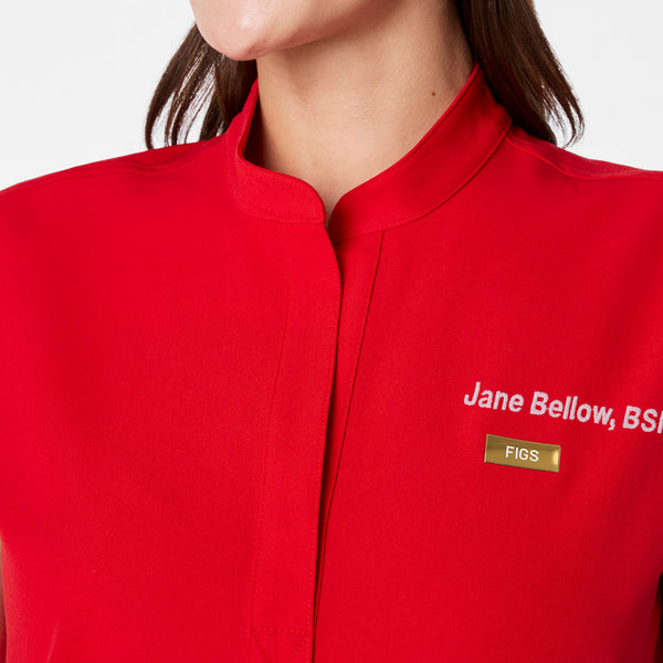 Women's Lunar New Year Pop Red Rafaela - Oversized Scrub Top™
