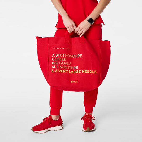 Pop Red Lunar New Year A Very Large Needle Tote