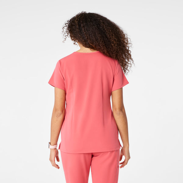 Women's Pulmonary Pink Catarina Petite -  Scrub Top™
