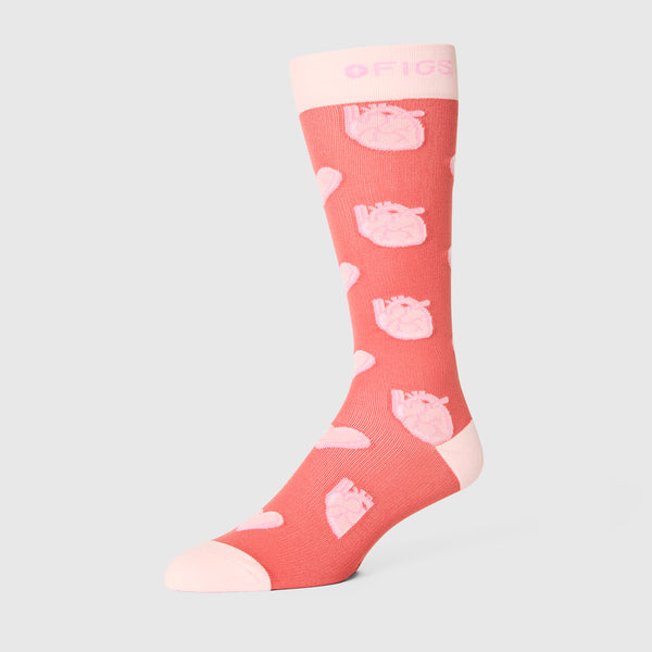 Unisex Pulmonary Pink Sweetheart  - Compression Socks
