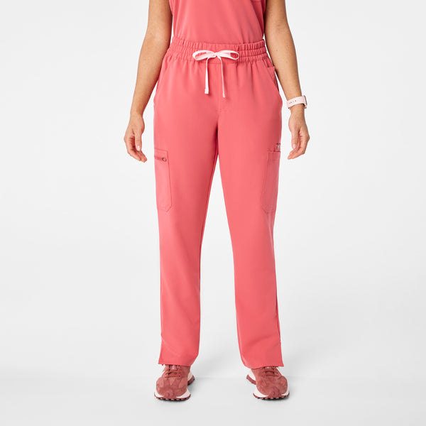 Women's Pulmonary Pink Dowa High-Rise Straight-Leg - Scrub Pant