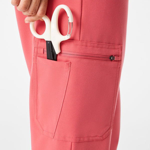 Women's Pulmonary Pink Dowa High-Rise Straight-Leg - Tall Scrub Pant