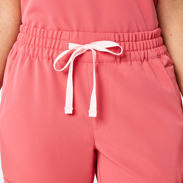 Women's Pulmonary Pink Uman High-Rise - Petite Jogger Scrub Pant