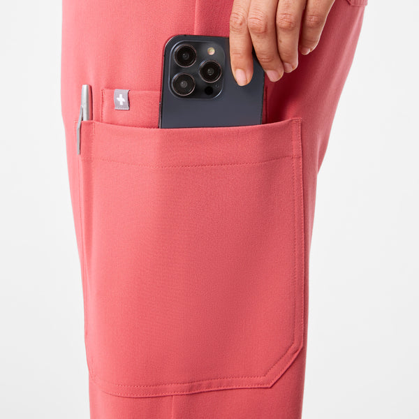 Women's Pulmonary Pink Uman High-Rise - Jogger Scrub Pant