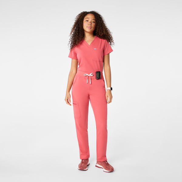Women's Pulmonary Pink Yola High-Rise Slim  - Tall  Scrub Pant™