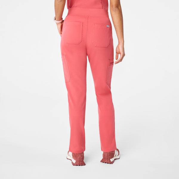 Women's Pulmonary Pink Yola High-Rise Slim  - Petite  Scrub Pant™