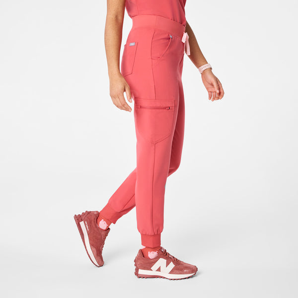 Women's Pulmonary Pink Zamora High-Rise - Petite Jogger Scrub Pant™