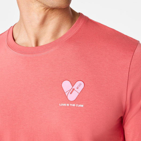 Men's Pulmonary Pink Love Is The Cure - Long-Sleeve Underscrub