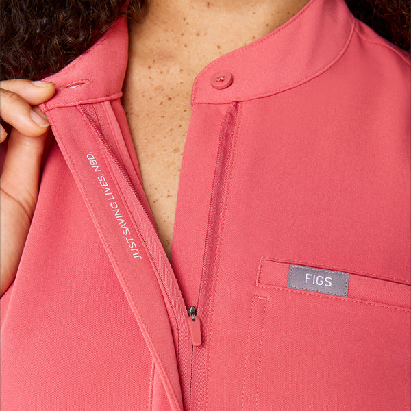 Women's Pulmonary Pink Montex Relaxed Scrub Top