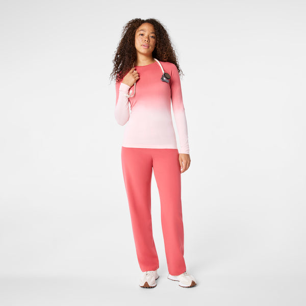 Women's Pulmonary Pink Salta Seamless - Long-Sleeve Underscrub