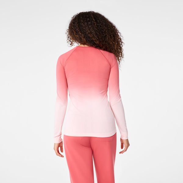 Women's Pulmonary Pink Salta Seamless - Long-Sleeve Underscrub